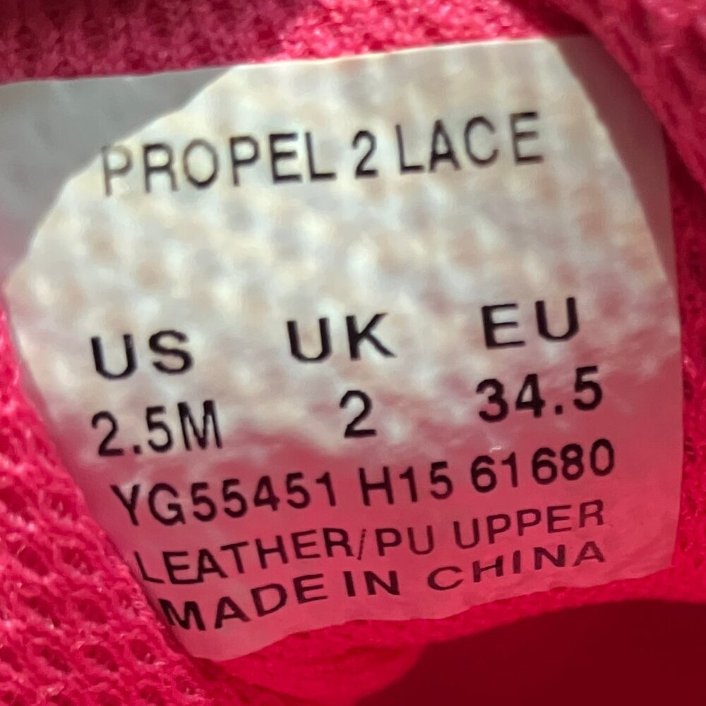 Stride Rite Girls Propel 2 Pink/Purple Lace Sneaker Size: 2.5 - Picture 7 of 7
